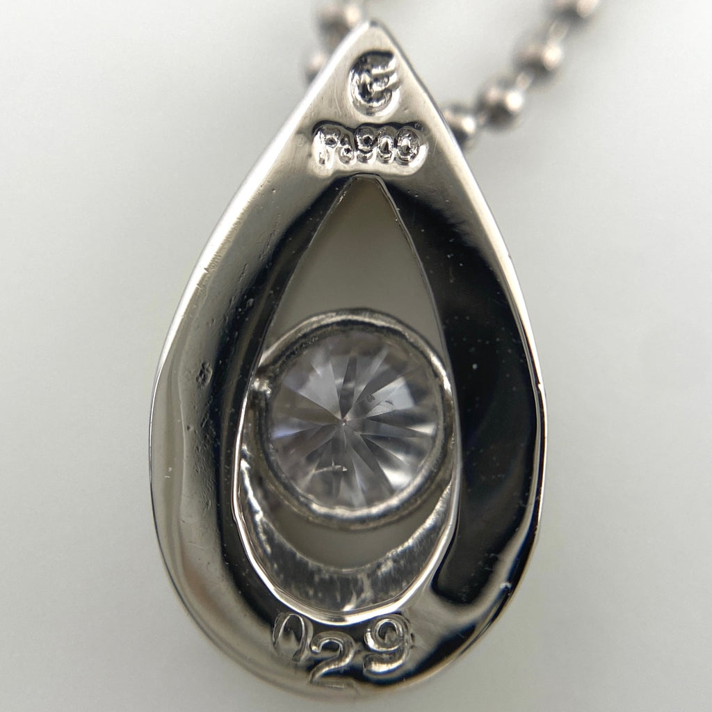 ダイヤモンド デザインネックレス プラチナ ペンダント ネックレス Pt900 Pt850 ダイヤモンド レディース 【中古】nbjwl