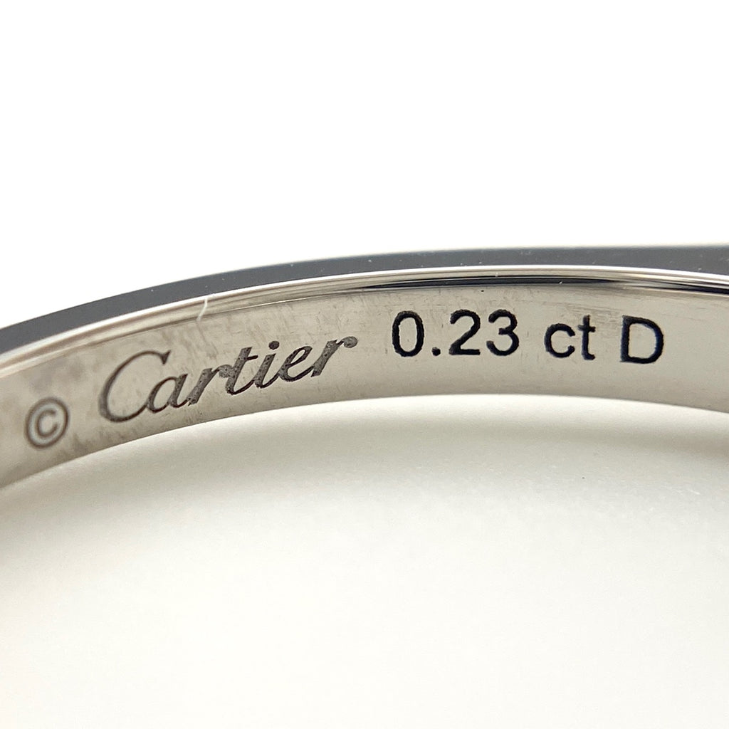 【在庫一掃】 カルティエ ソリテール リング プラチナ 指輪 ダイヤモンド リング 10.5号 Pt950 ダイヤモンド レディース 【中古】 brjwl