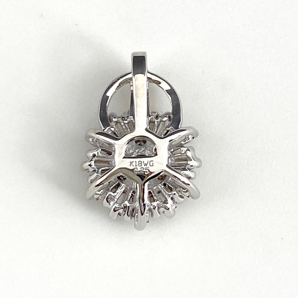 メレダイヤ ペンダントトップ WG ホワイトゴールド ペンダントトップ K18 WG ダイヤモンド レディース 【中古】nbjwl