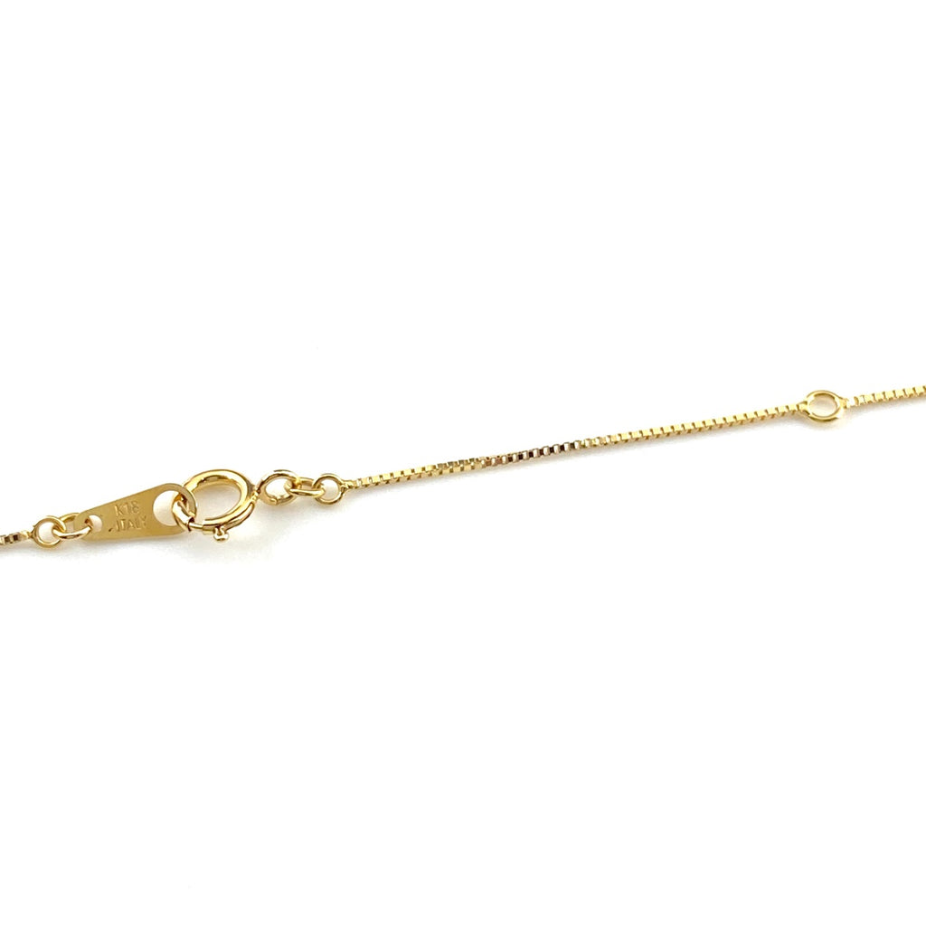 メレダイヤ デザインネックレス YG イエローゴールド ペンダント ネックレス K18 ダイヤモンド レディース 【中古】nbjwl