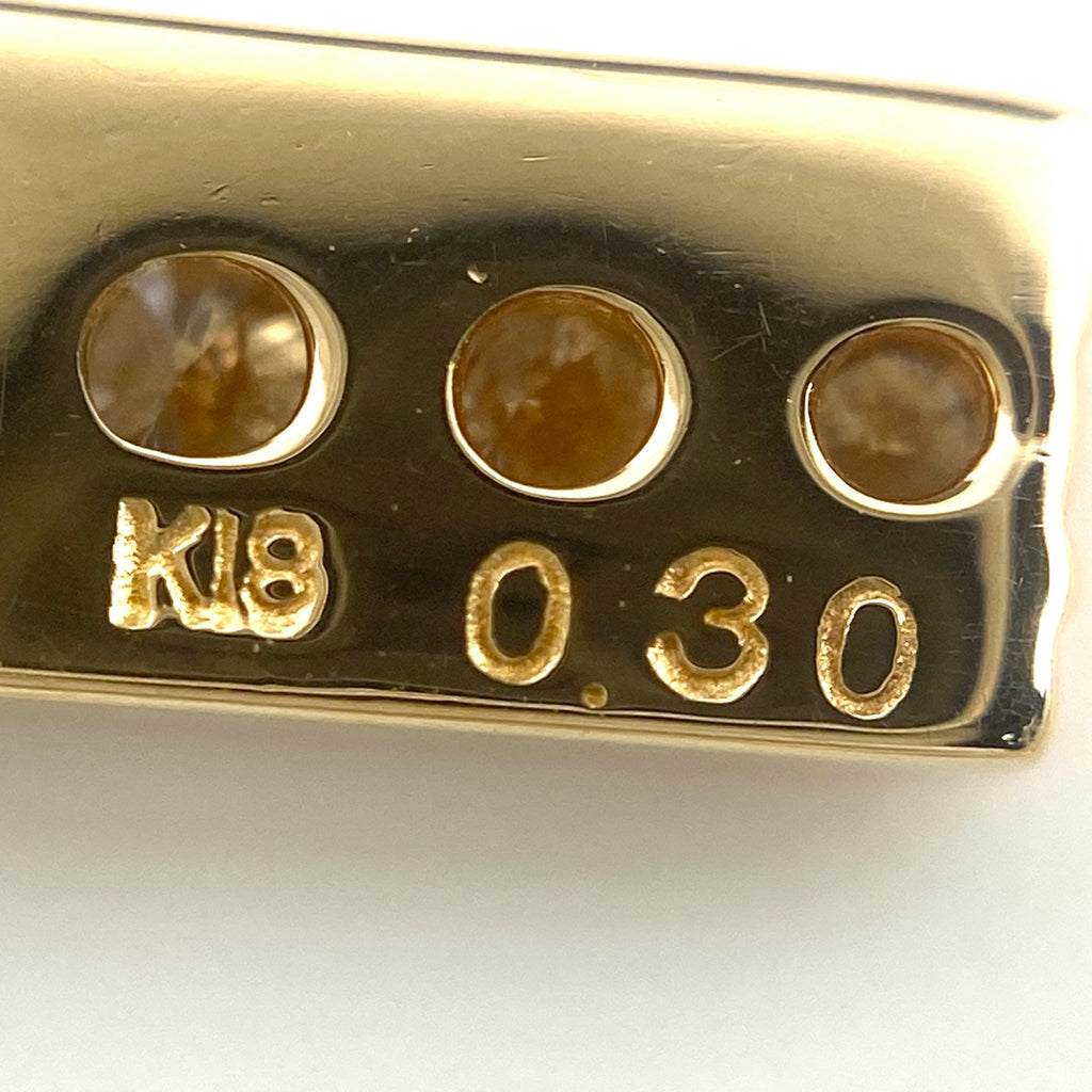 メレダイヤ デザインネックレス YG イエローゴールド ペンダント ネックレス K18 ダイヤモンド レディース 【中古】nbjwl
