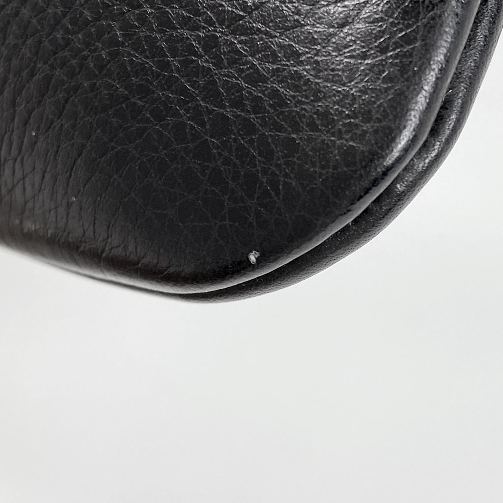 ロエベ アナグラム ショルダーバッグ 斜め掛け ショルダーバッグ レザー ブラック レディース 【中古】brbag