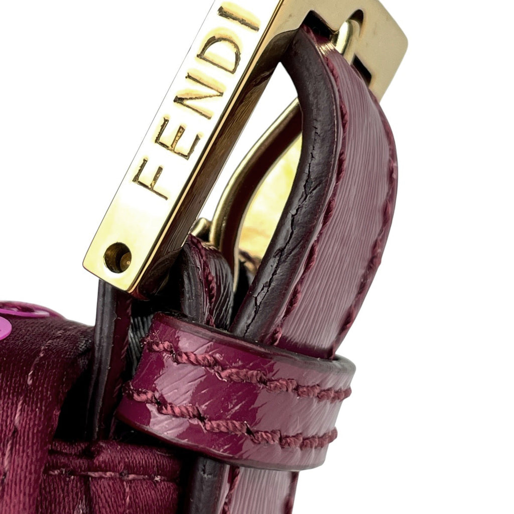 フェンディ ロゴ マンマバケット スパンコール ワンショルダー ショルダーバッグ サテン ピンク 8BR600 レディース 【中古】brbag