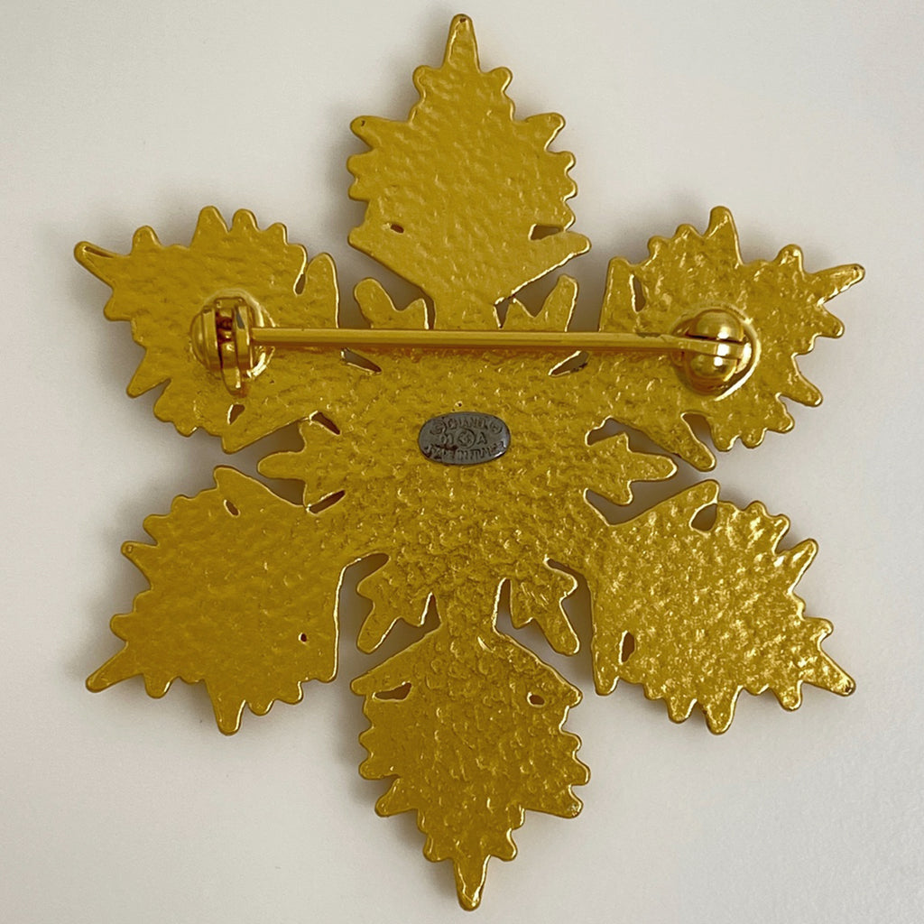 シャネル ココマーク ブローチ スノーフレーク ブローチ GP ゴールド レディース 【中古】bracc