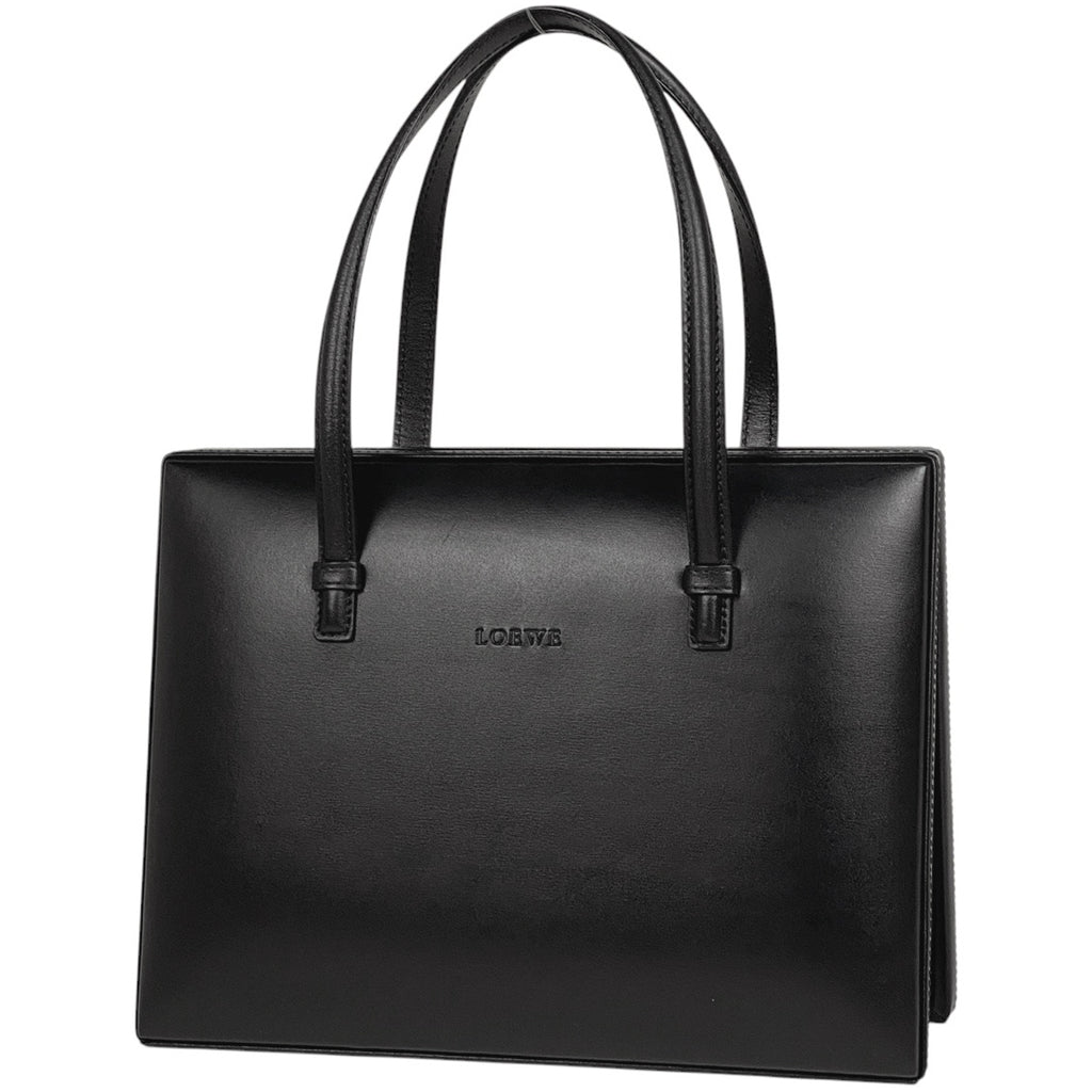 ロエベ ロゴ ハンドバッグ ハンドバッグ レザー ブラック レディース 【中古】brbag