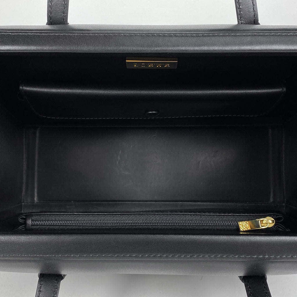 ロエベ ロゴ ハンドバッグ ハンドバッグ レザー ブラック レディース 【中古】brbag