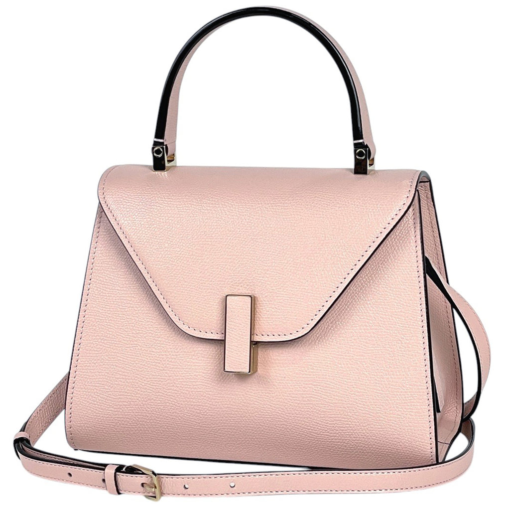 ヴァレクストラ ミニ イジィデ 2WAY ショルダーバッグ ペオニア ハンドバッグ レザー ピンク レディース 【中古】brbag