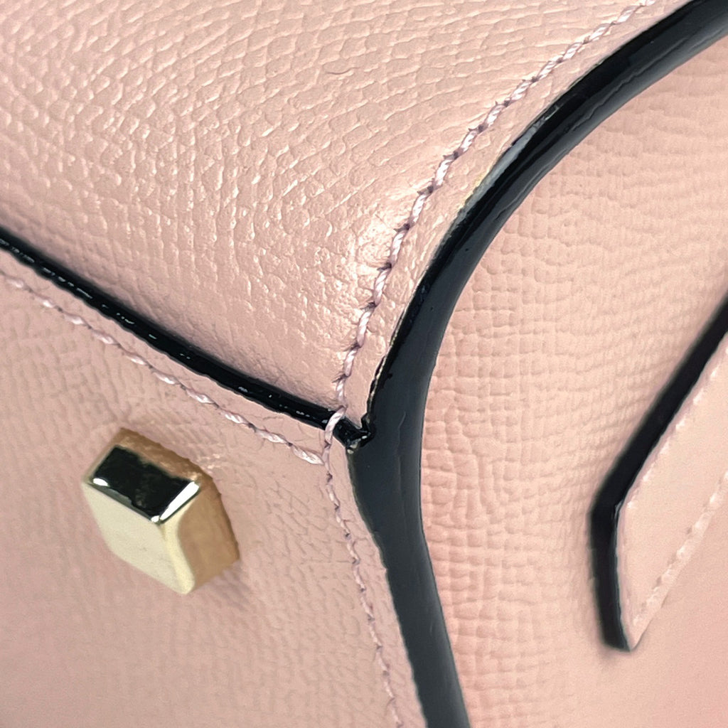 ヴァレクストラ ミニ イジィデ 2WAY ショルダーバッグ ペオニア ハンドバッグ レザー ピンク レディース 【中古】brbag