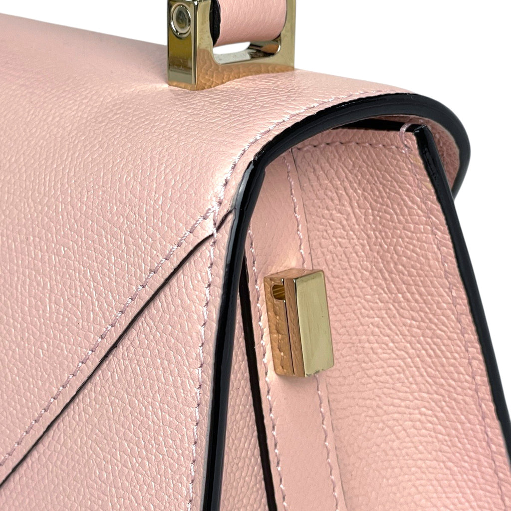 ヴァレクストラ ミニ イジィデ 2WAY ショルダーバッグ ペオニア ハンドバッグ レザー ピンク レディース 【中古】brbag