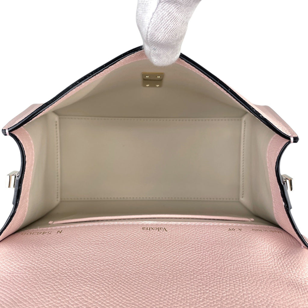 ヴァレクストラ ミニ イジィデ 2WAY ショルダーバッグ ペオニア ハンドバッグ レザー ピンク レディース 【中古】brbag