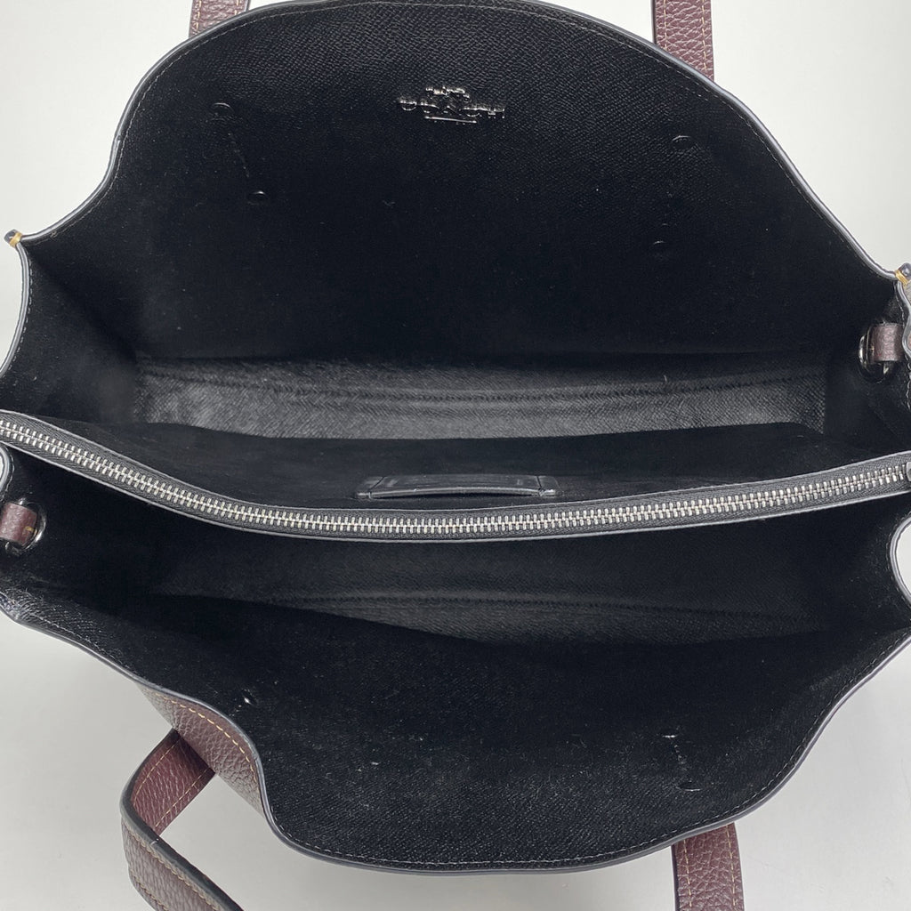 コーチ チャーリー キャリーオール トートバッグ 2WAY ショルダーバッグ トートバッグ レザー ブラウン 25137 レディース 【中古】brbag