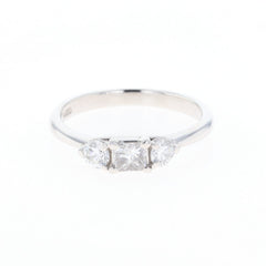 メレダイヤ デザインリング プラチナ 指輪 リング 10.5号 Pt850 ダイヤモンド レディース 【中古】nbjwl