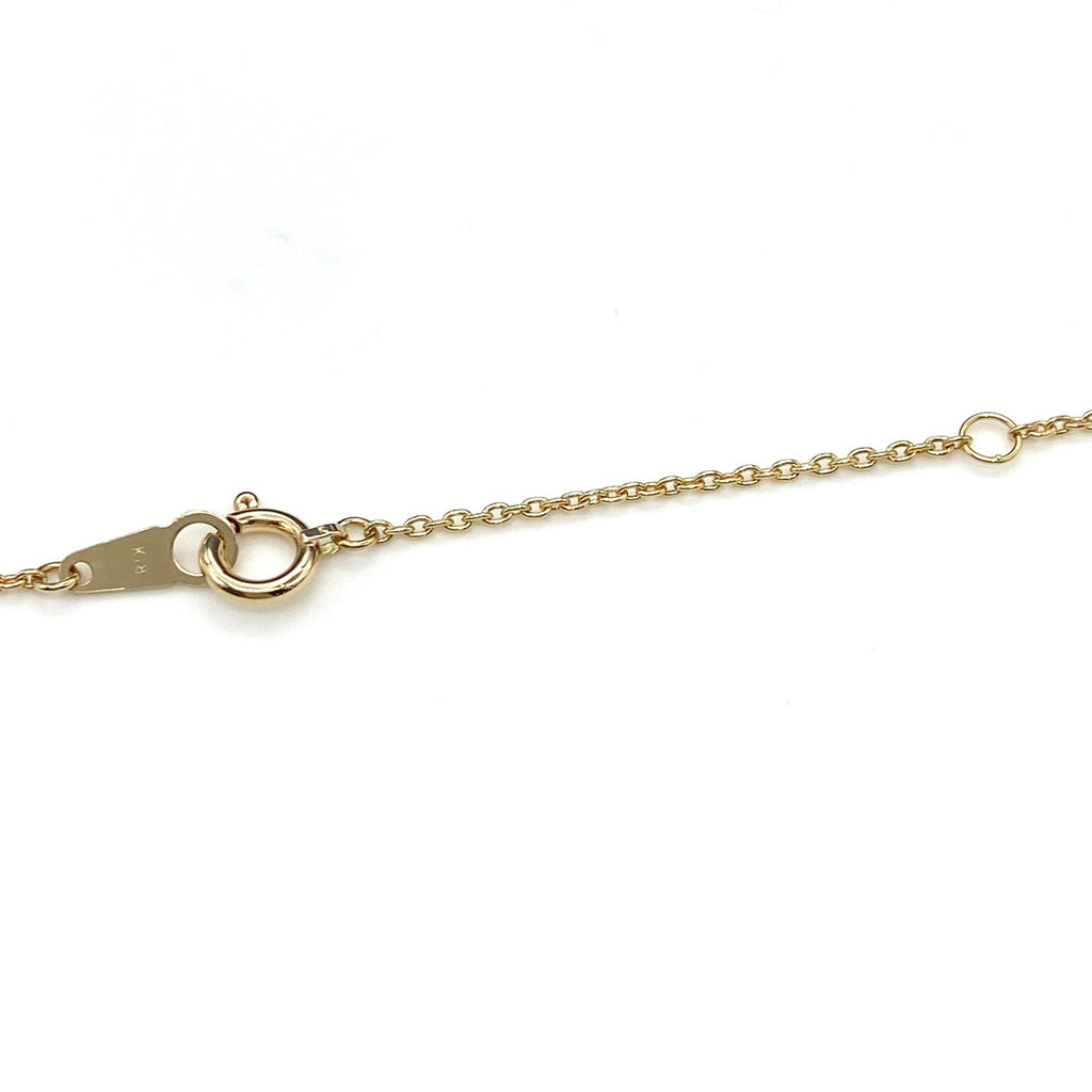 メレダイヤ デザインネックレス YG イエローゴールド ペンダント ネックレス K18 ダイヤモンド レディース 【中古】nbjwl