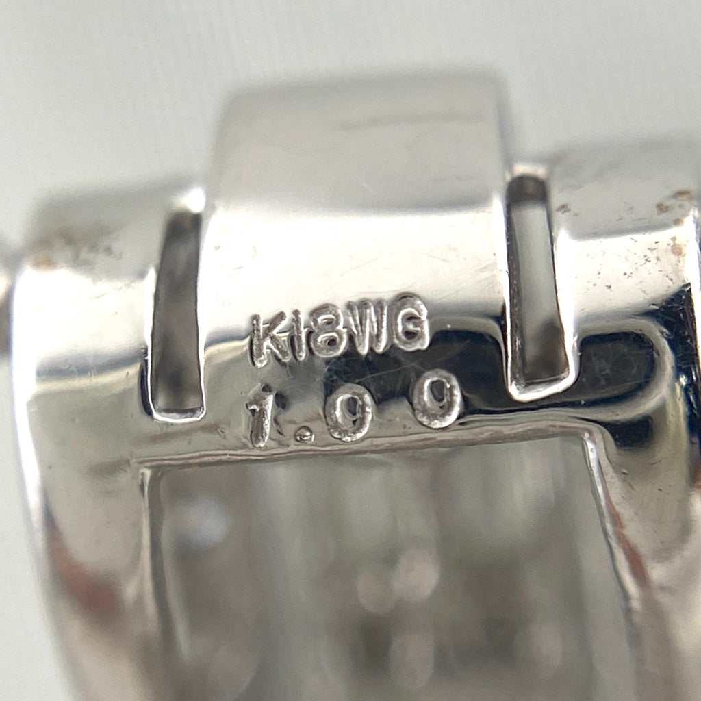 メレダイヤ デザインネックレス WG ホワイトゴールド ペンダント ネックレス K18 WG ダイヤモンド レディース 【中古】nbjwl