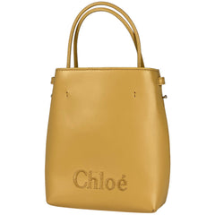 クロエ ロゴ ハンドバッグ 2WAY ショルダーバッグ ハンドバッグ レザー イエロー レディース 【中古】brbag