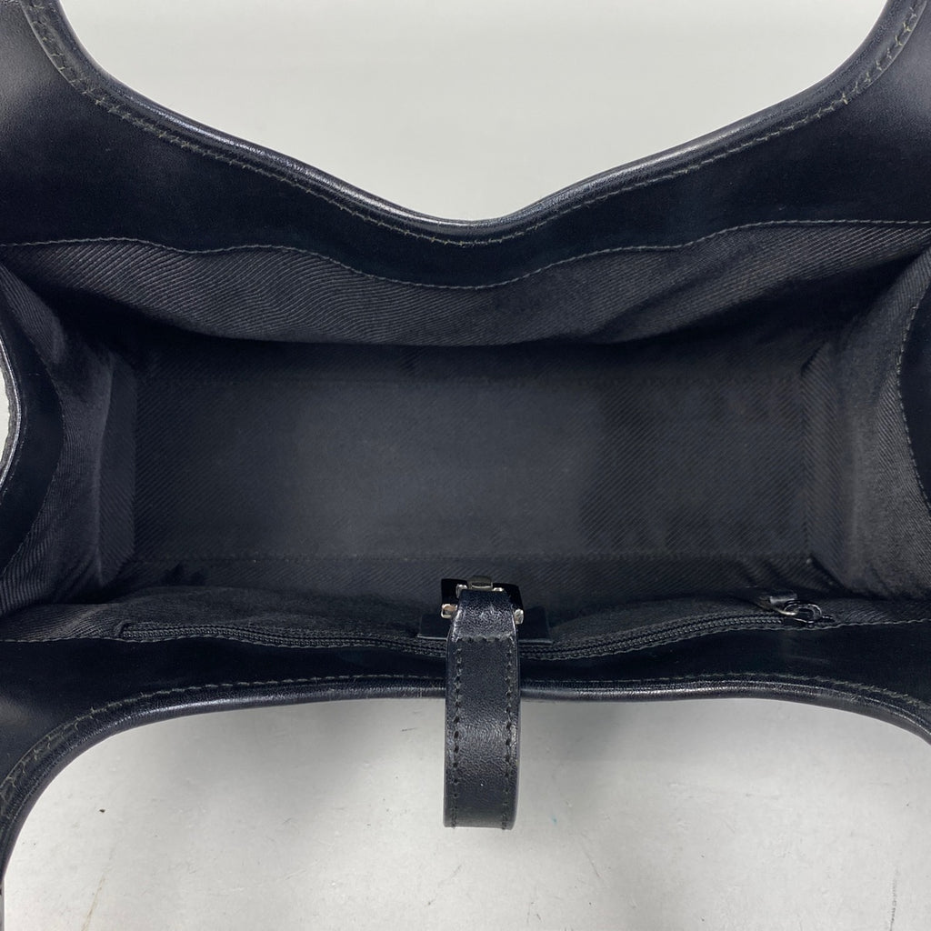 グッチ ジャッキーライン ハンドバッグ ショルダーバッグ GG柄 GGキャンバス ブラック 01721 レディース 【中古】 brbag