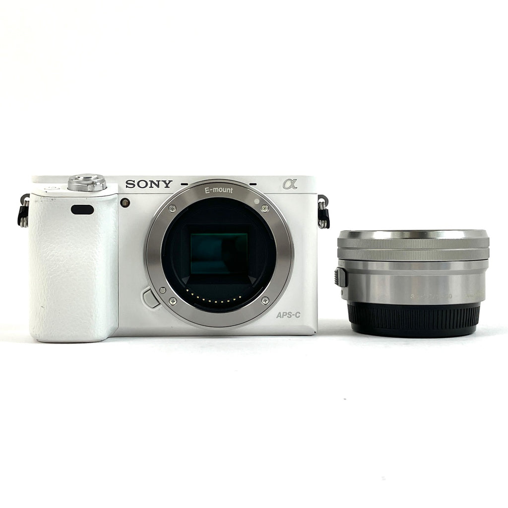 【在庫一掃】 ソニー SONY α6000 パワーズームレンズキット ILCE-6000L W ホワイト デジタル ミラーレス 一眼カメラ 【中古】cambb