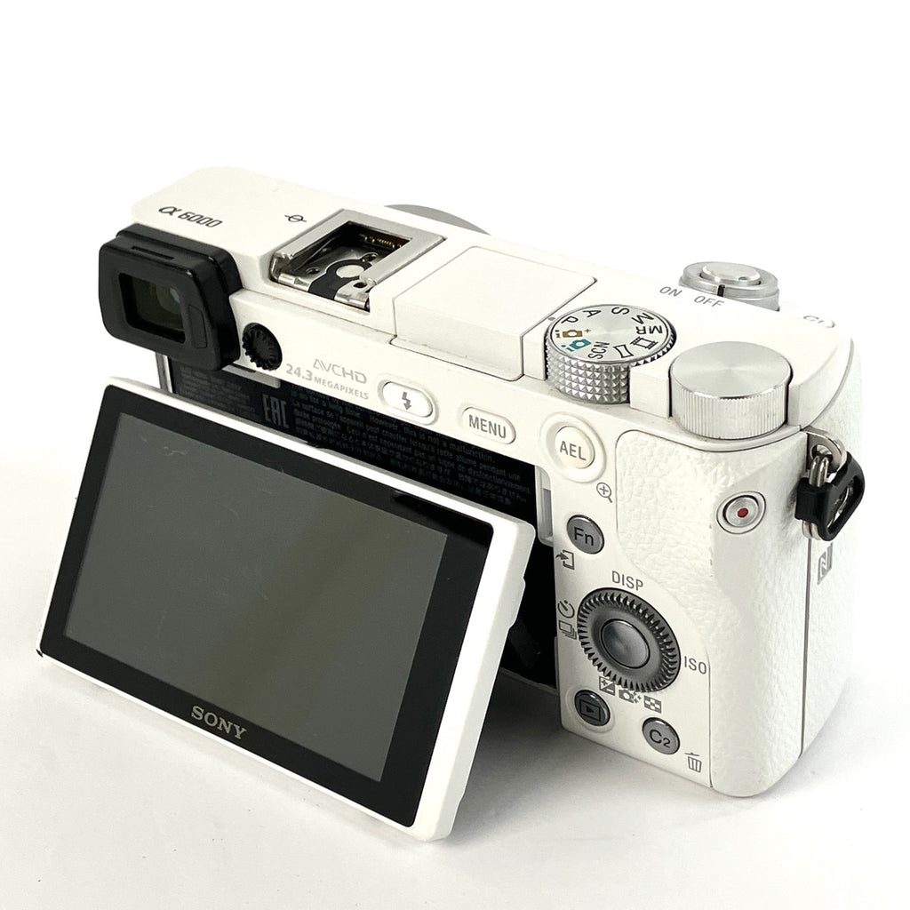 【在庫一掃】 ソニー SONY α6000 パワーズームレンズキット ILCE-6000L W ホワイト デジタル ミラーレス 一眼カメラ 【中古】cambb