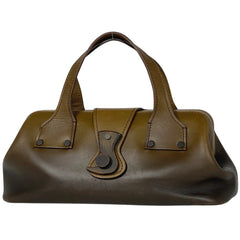 グッチ ロゴ ハンドバッグ ドクターズバッグ ハンドバッグ レザー ブラウン 105378 レディース 【中古】brbag