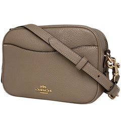 コーチ ロゴ ショルダーバッグ レザー グレージュ 88210 レディース 【中古】 brbag
