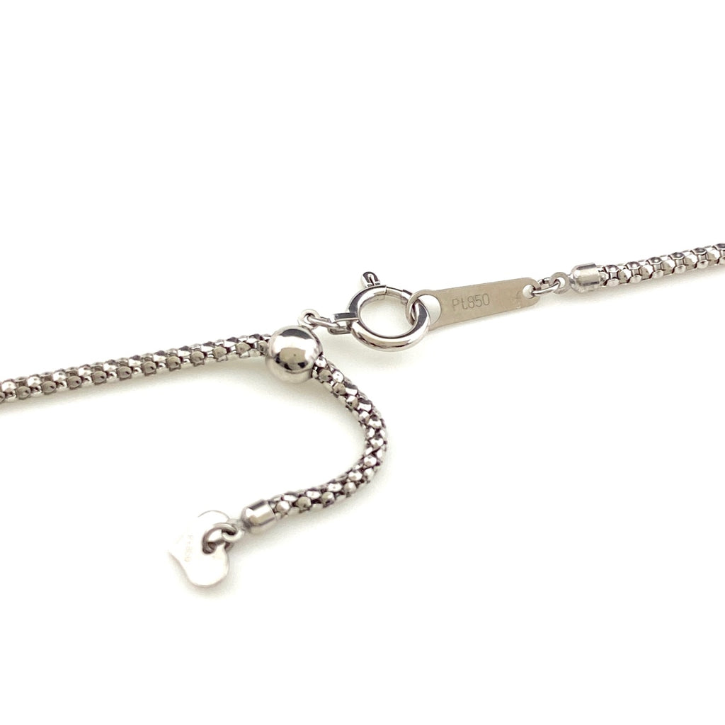 エメラルド デザインネックレス プラチナ ペンダント メレダイヤ ネックレス Pt900 Pt850 エメラルド レディース 【中古】nbjwl