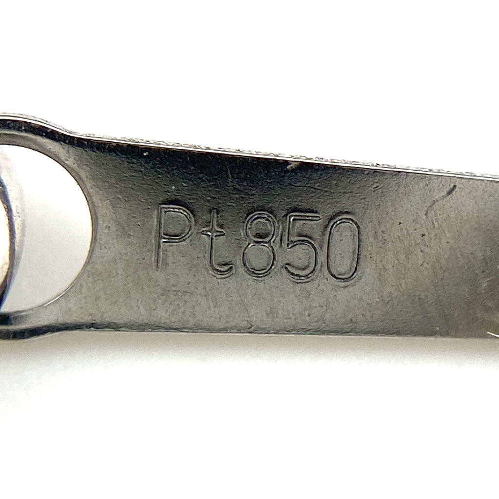 エメラルド デザインネックレス プラチナ ペンダント メレダイヤ ネックレス Pt900 Pt850 エメラルド レディース 【中古】nbjwl