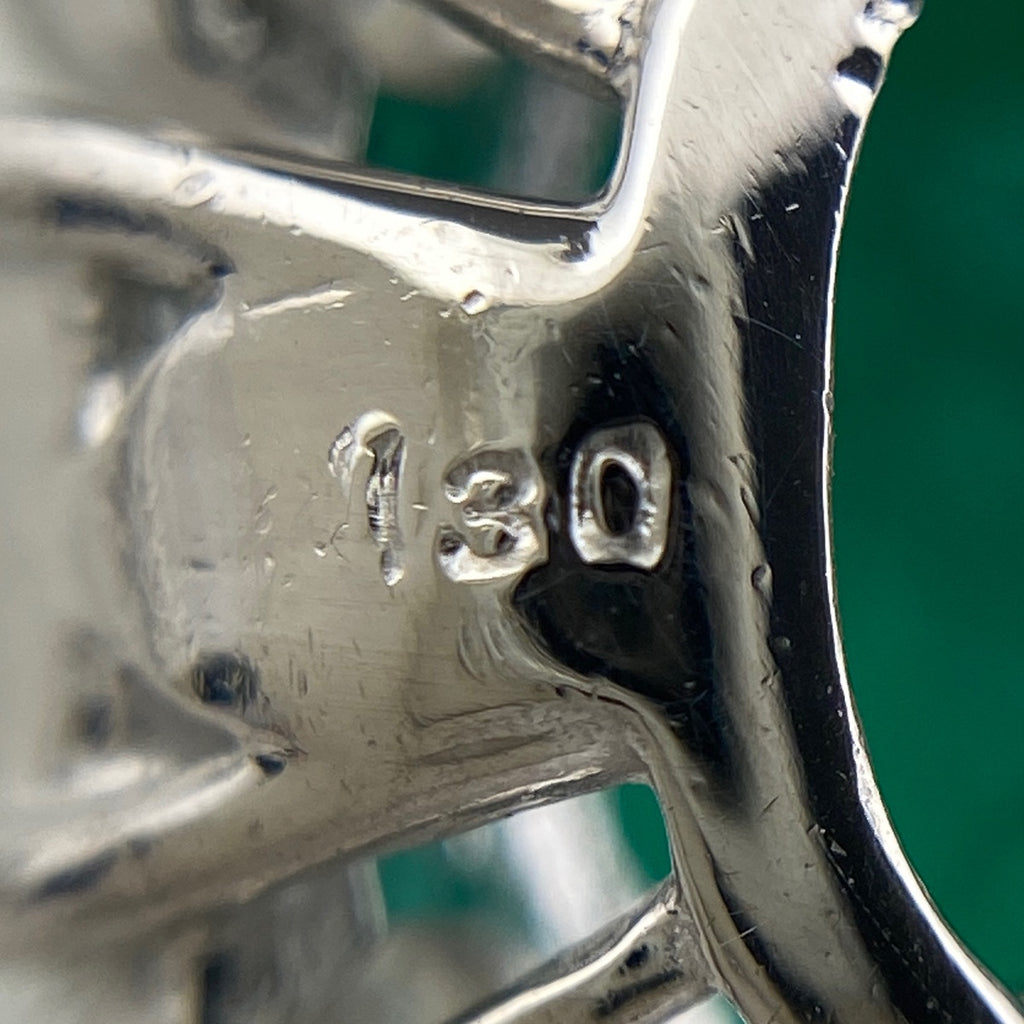 エメラルド デザインネックレス プラチナ ペンダント メレダイヤ ネックレス Pt900 Pt850 エメラルド レディース 【中古】nbjwl