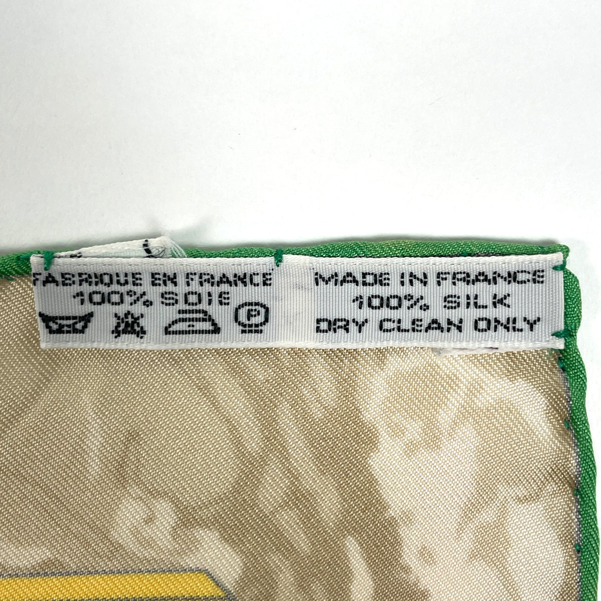 現品のみ　エルメス カレ90 帝王学 スカーフ シルク ミルキーグリーン 現品のみ エルメス カレ90 帝王学 スカーフ シルク ミルキー