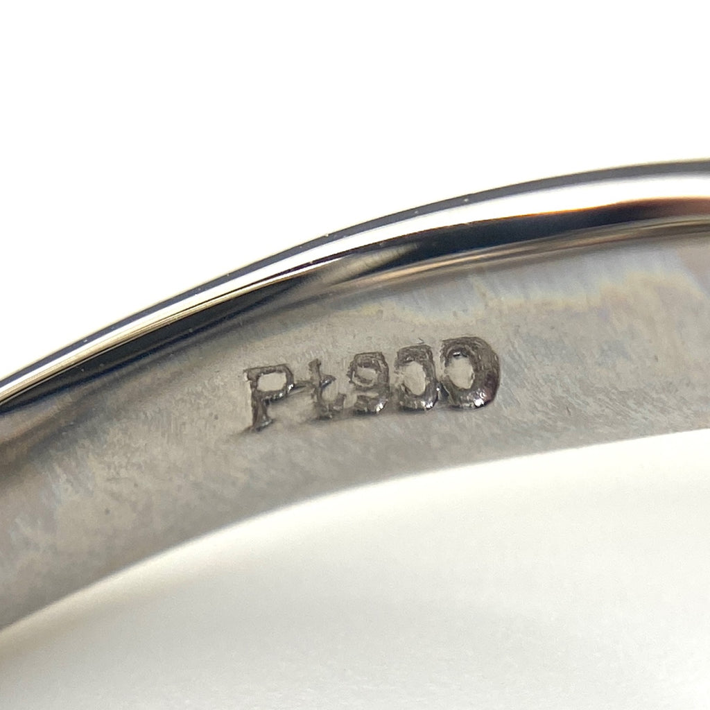 パーティカラードトルマリン デザインリング プラチナ 指輪 メレダイヤ リング 10号 Pt900 ダイヤモンド パーティカラードトルマリン レディース 【中古】nbjwl