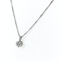 メレダイヤ デザインネックレス プラチナ ペンダント ネックレス Pt900 Pt850 ダイヤモンド レディース 【中古】nbjwl
