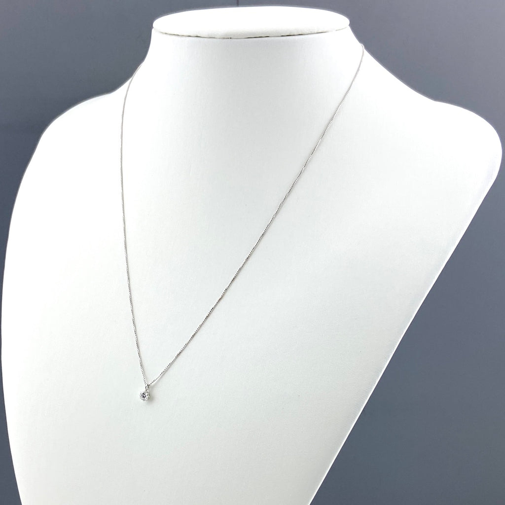 メレダイヤ デザインネックレス プラチナ ペンダント ネックレス Pt900 Pt850 ダイヤモンド レディース 【中古】nbjwl