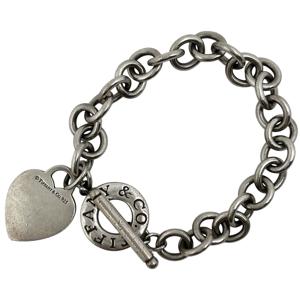 ティファニー ハート タグ ブレスレット 腕輪 ブレスレット シルバー925 シルバー レディース 【中古】bracc