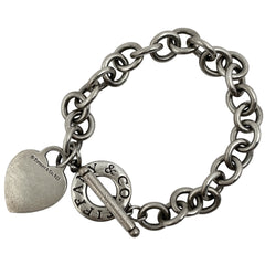 ティファニー ハート タグ ブレスレット 腕輪 ブレスレット シルバー925 シルバー レディース 【中古】bracc