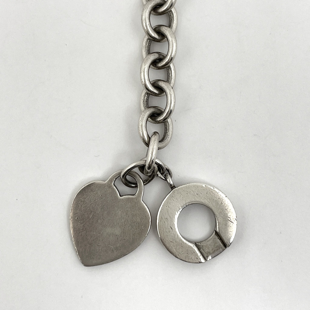 ティファニー ハート タグ ブレスレット 腕輪 ブレスレット シルバー925 シルバー レディース 【中古】bracc