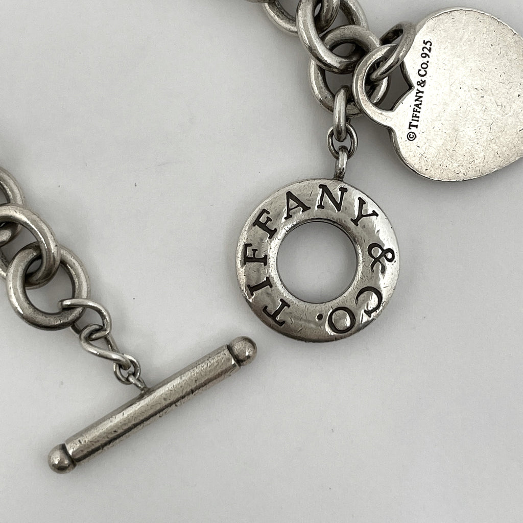 ティファニー ハート タグ ブレスレット 腕輪 ブレスレット シルバー925 シルバー レディース 【中古】bracc