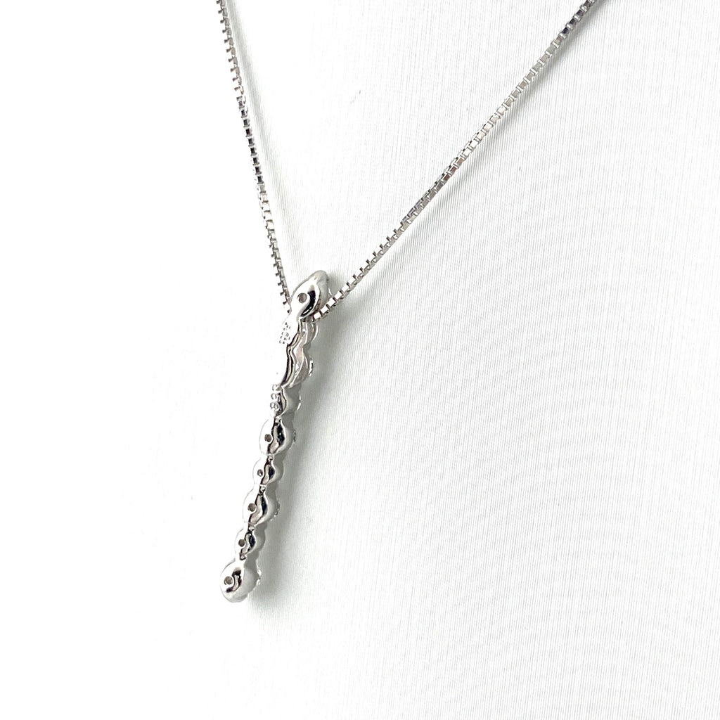 メレダイヤ デザインネックレス プラチナ ペンダント ネックレス Pt900 Pt850 ダイヤモンド レディース 【中古】nbjwl