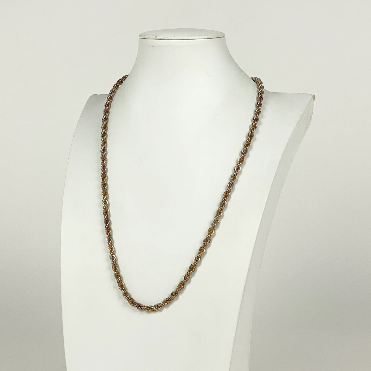 ▲美品/2個 ティファニー コンビ ツイスト ネックレス ブレス K18シルバー TIFFANY&Co. ティファニー ツイスト ブレスレット コンビ K18