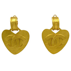 シャネル ココマーク ハートモチーフ イヤリング スイング イヤリング GP ゴールド レディース 【中古】bracc