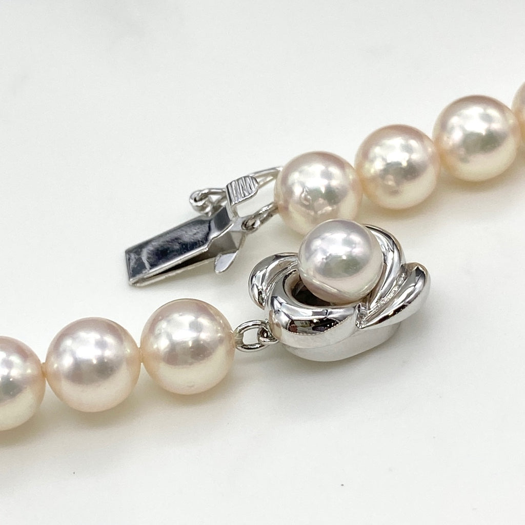 タサキ パール デザインネックレス シルバー 真珠 silver ネックレス SV パール レディース 【中古】brjwl