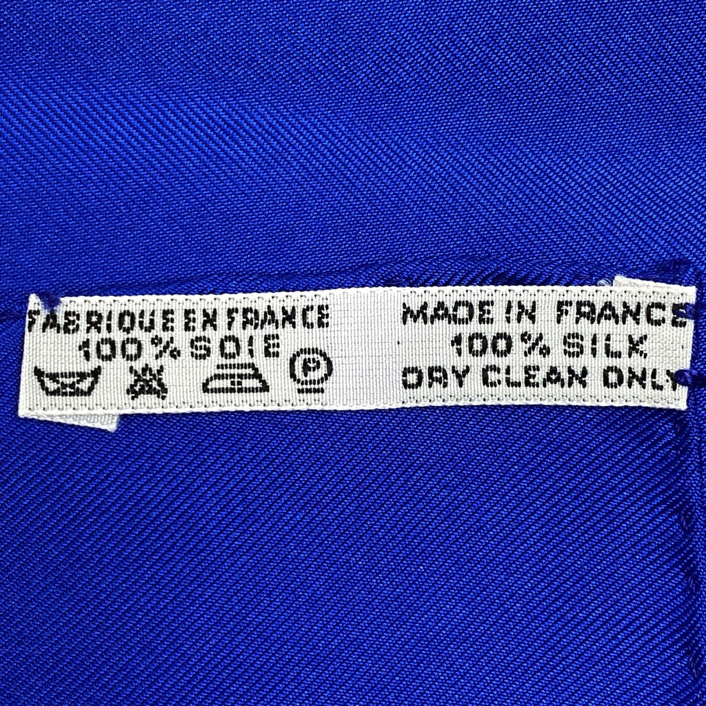 エルメス カレ 90 LIBERTE EGALITE FRATERNITE REPUBLIQUE FRANCAISE 1789 1789年フランス革命を記念して スカーフ シルク ブルー レッド マルチカラー レディース 【中古】brbag