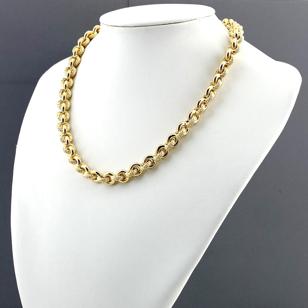 ウノアエレ デザインネックレス YG イエローゴールド ネックレス 750 レディース 【中古】brjwl