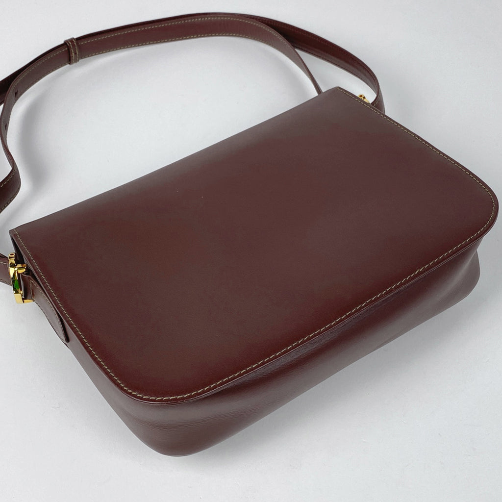 未使用に近い✨カルティエ　ショルダーバッグ　レザー　マストライン Cartier - カルティエ マストライン ショルダーバッグ レザー