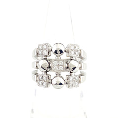 ブルガリ ルチア リング 指輪 メレダイヤ リング 13.5号 750 ダイヤモンド レディース 【中古】brjwl