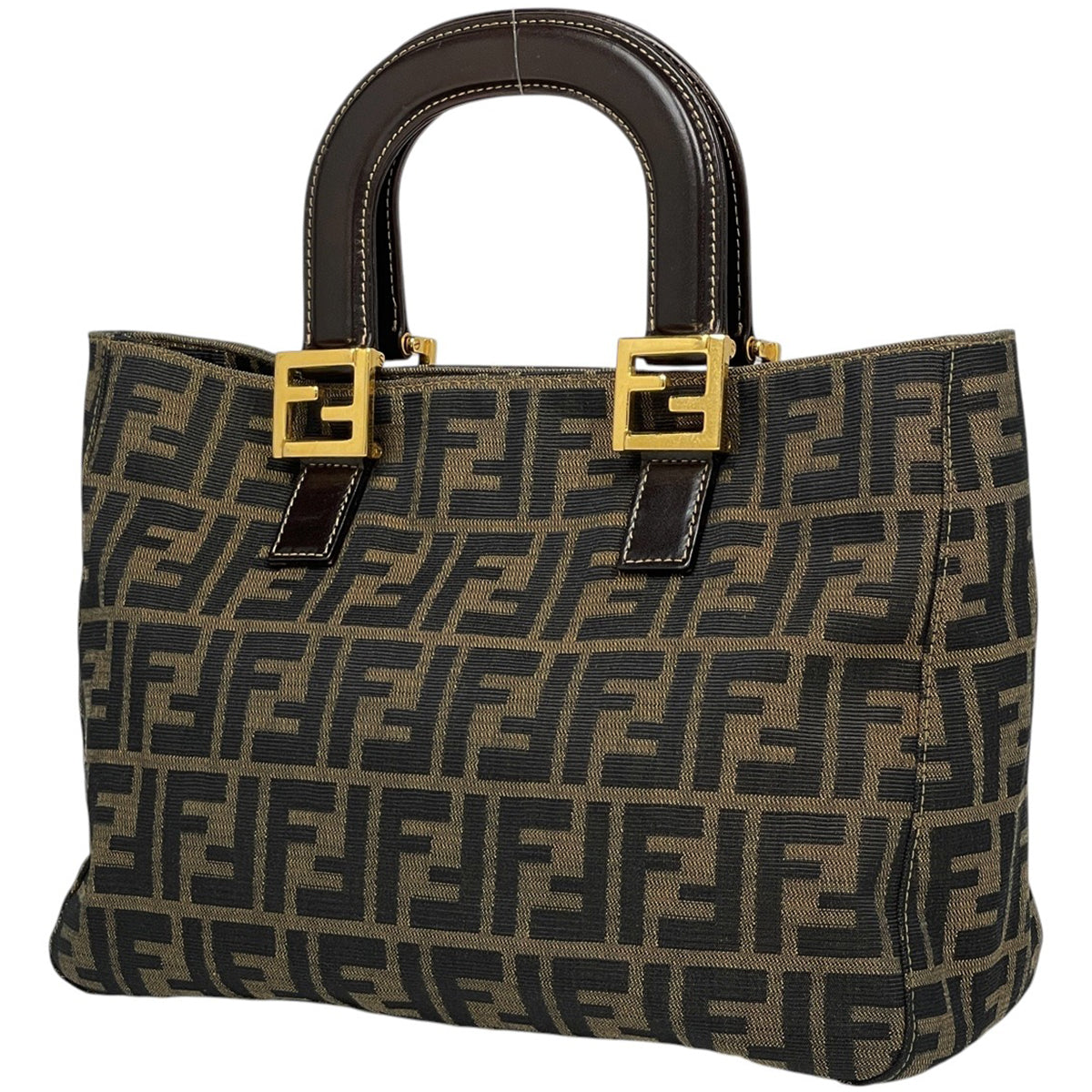 美品　希少　フェンディ　FENDI ハンドバッグ FENDI フェンディ ドットコム ショルダーバッグ レザー ブラック