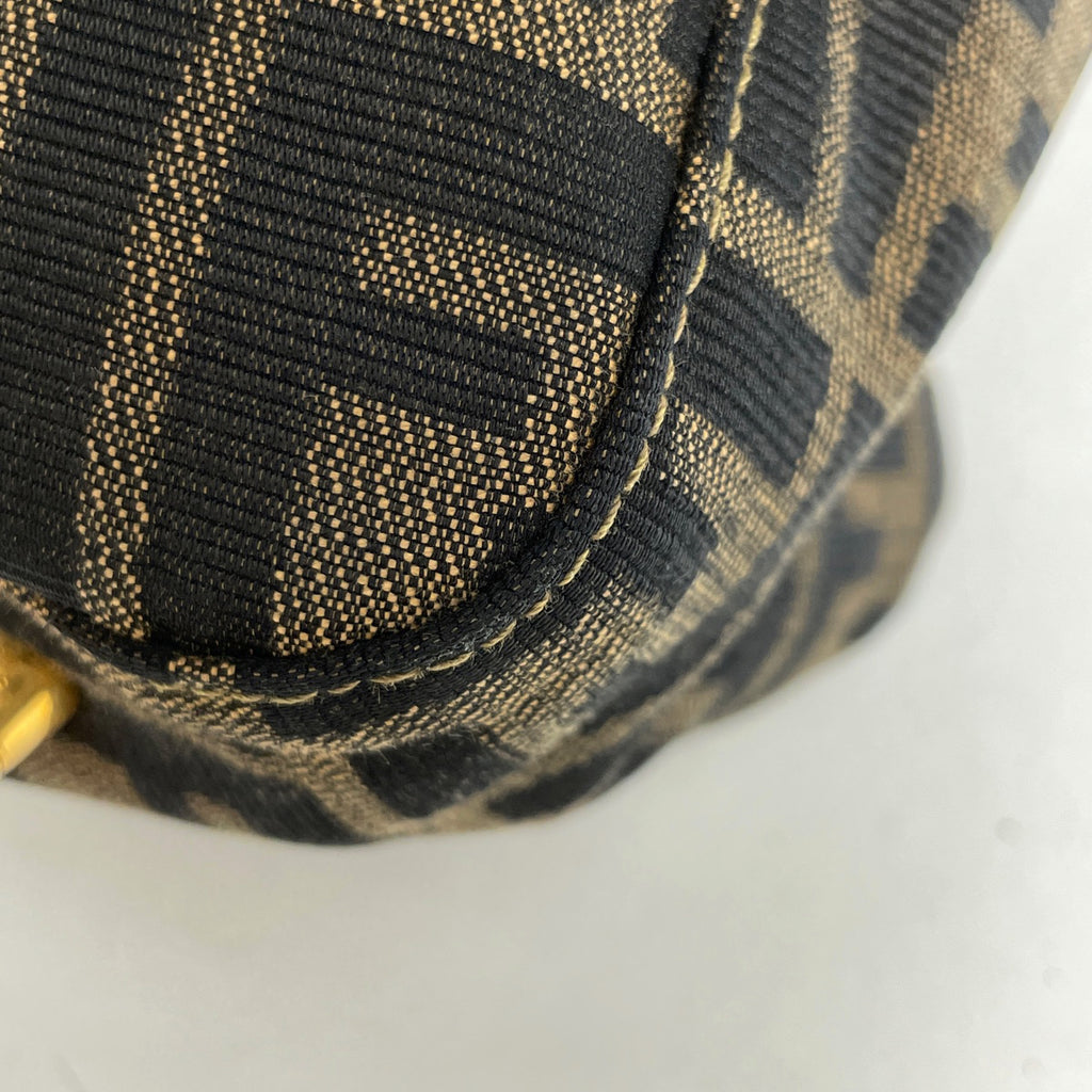 フェンディ ズッカ柄 ハンドバッグ 手提げ ハンドバッグ キャンバス ブラウン レディース 【中古】brbag