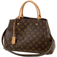 ルイ・ヴィトン モンテーニュ MM ショルダーバッグ 2WAY ハンドバッグ モノグラム ブラウン M41056 レディース 【中古】brbag