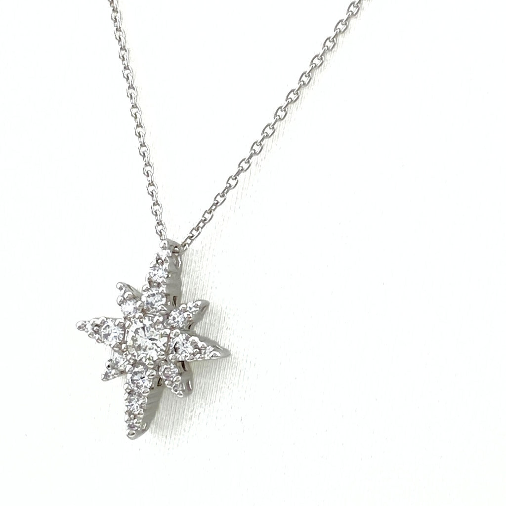 スタージュエリー メレダイヤ デザインネックレス プラチナ ペンダント ネックレス Pt950 ダイヤモンド レディース 【中古】brjwl