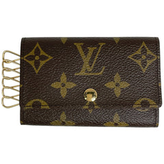 ルイ・ヴィトン ミュルティクレ 6 鍵入れ キーホルダー キーフック キーケース モノグラム ブラウン M62630 レディース 【中古】brbag