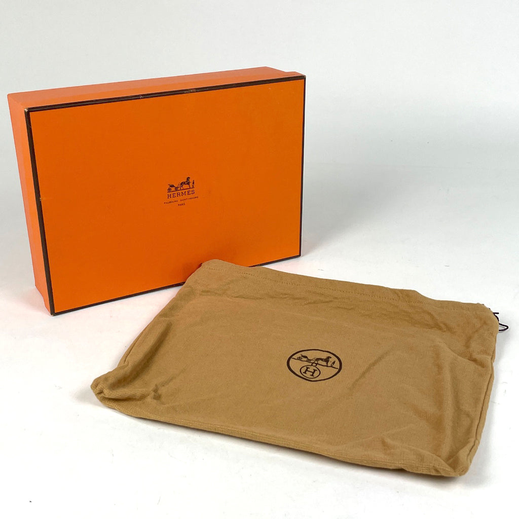 エルメス ポシェットジェット セカンドバッグ クラッチバッグ クシュベル ネイビー 〇W レディース 【中古】brbag