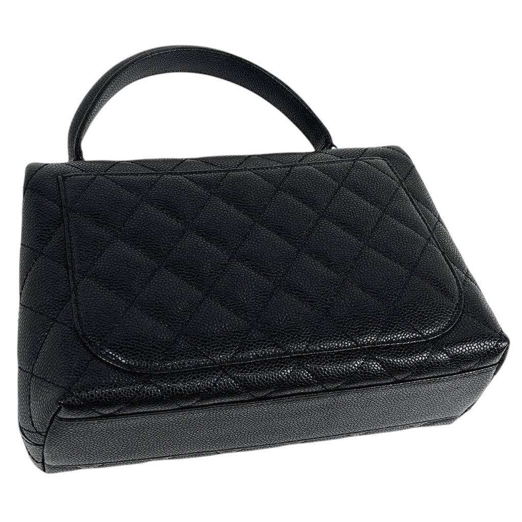 シャネル ココマーク ハンドバッグ マトラッセ ハンドバッグ キャビアスキン ブラック レディース 【中古】brbag